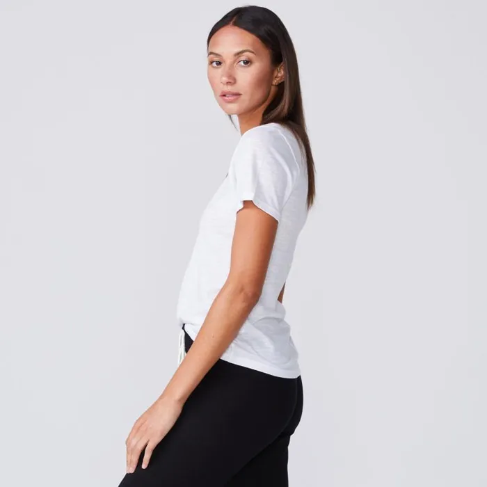 MONROW TEES Textured TriBlend Fitted V Neck Tee White 8211 Shop