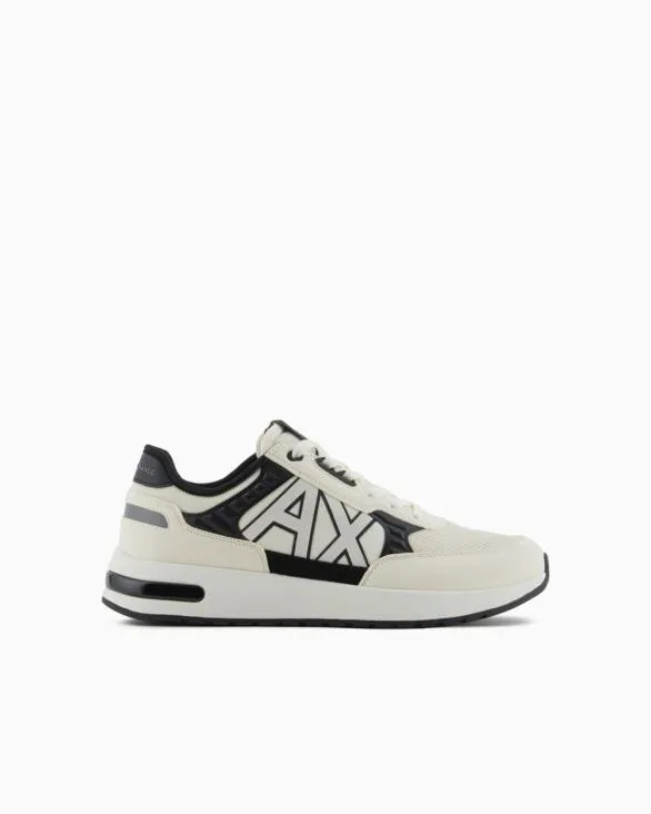Multimaterial Sneakers Twotone Men Armani Sneakers
