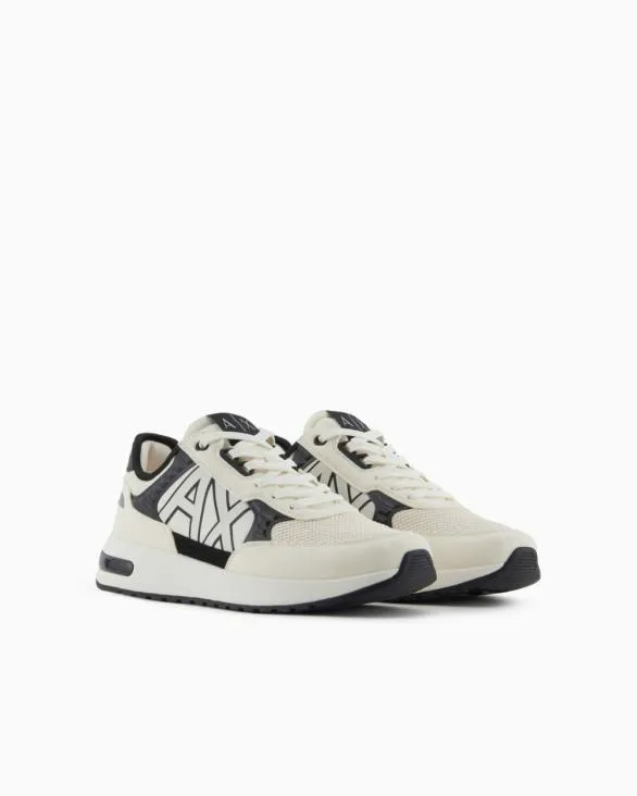 Multimaterial Sneakers Twotone Men Armani Sneakers