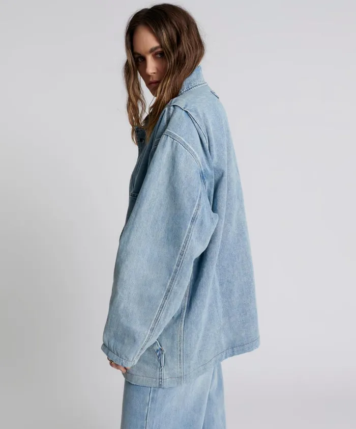 MY BOYFRIENDS JACKET BLUE Women One Teaspoon Denim Jackets MY BOYFRIENDS JACKET BLUE Women One Teaspoon Denim Jackets