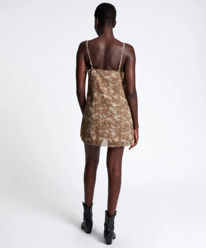 MYSTERIOUS SNAKE SLIP DRESS Women One Teaspoon Mini Dresses MYSTERIOUS SNAKE SLIP DRESS Women One Teaspoon Mini Dresses