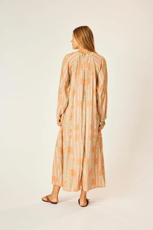 Natalie Martin FIORE MAXI Chamomile Apricot Shop Dresses