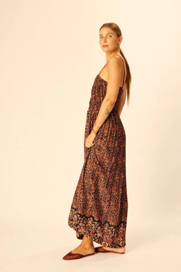 Natalie Martin GINA MAXI Petite Fleur Noire Shop Dresses