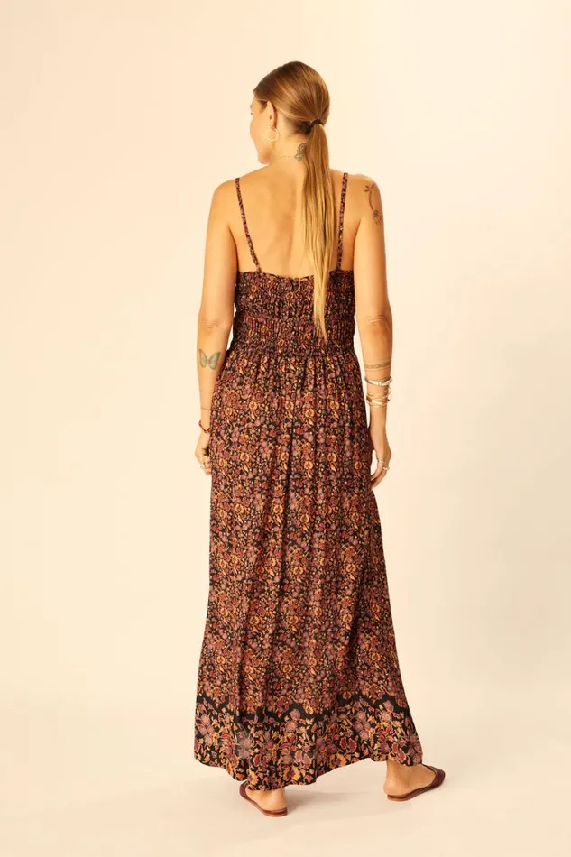 Natalie Martin GINA MAXI Petite Fleur Noire Shop Dresses