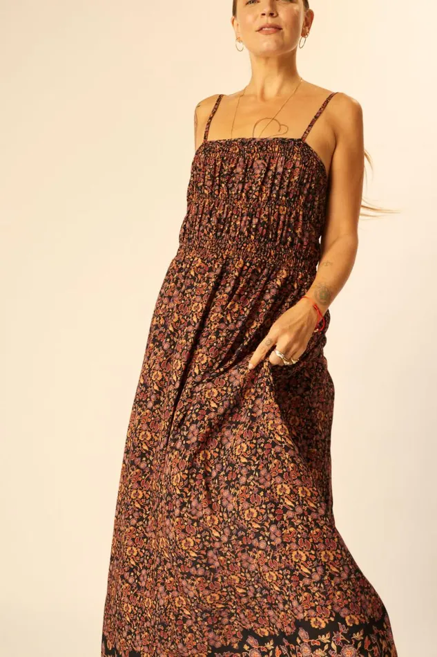 Natalie Martin GINA MAXI Petite Fleur Noire Shop Dresses