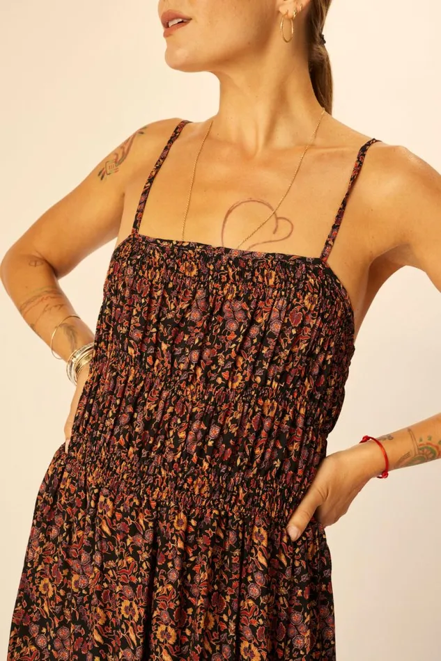 Natalie Martin GINA MAXI Petite Fleur Noire Shop Dresses