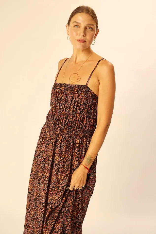 Natalie Martin GINA MAXI Petite Fleur Noire Shop Dresses