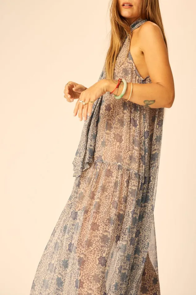 Natalie Martin INDIANA MAXI Snowflake Sea Shop Dresses