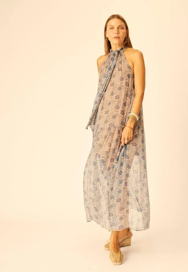 Natalie Martin INDIANA MAXI Snowflake Sea Shop Dresses