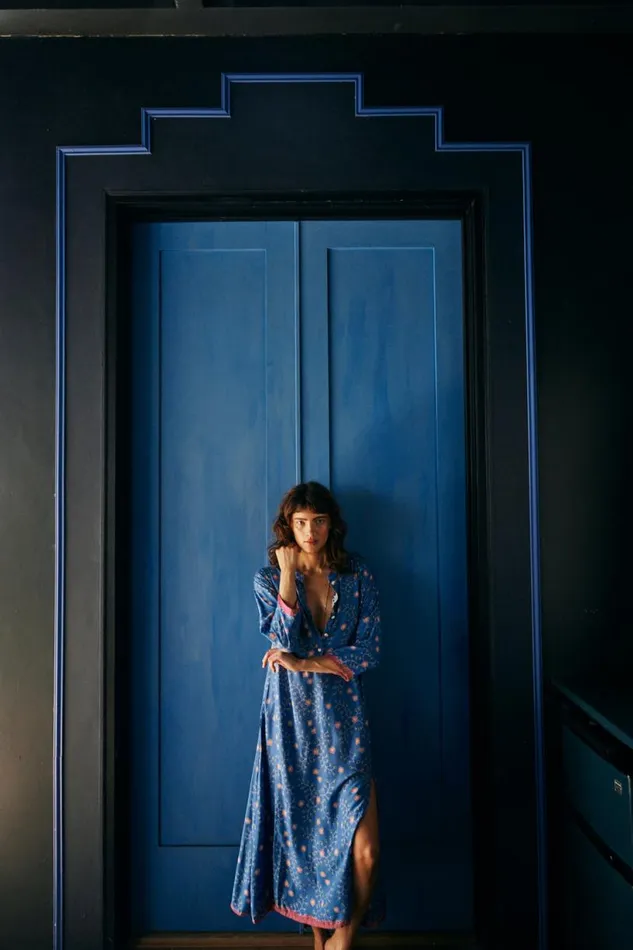 Natalie Martin ISOBEL DRESS Pinwheel Denim Shop Dresses