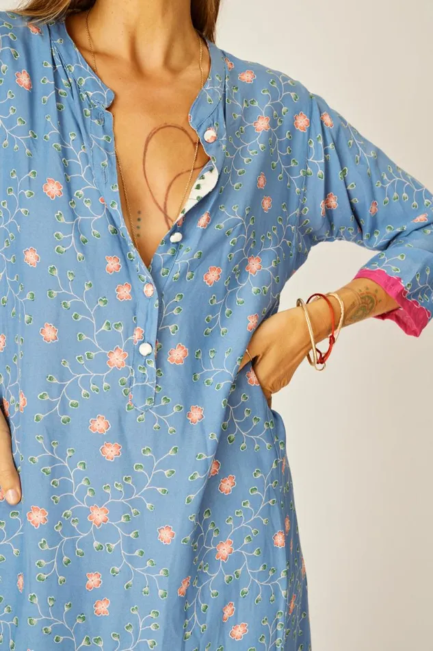 Natalie Martin ISOBEL DRESS Pinwheel Denim Shop Dresses