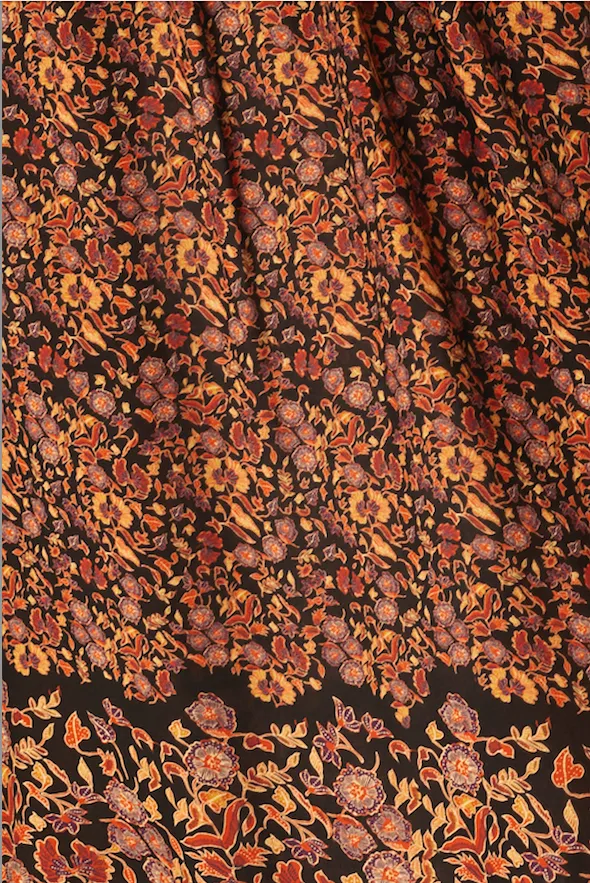 Natalie Martin MARIN DRESS WITH SASH Petite Fleur Aubergine Shop Dresses