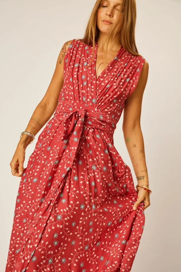 Natalie Martin NICO SLEEVELESS DRESS Pinwheel Barn Red Shop Dresses