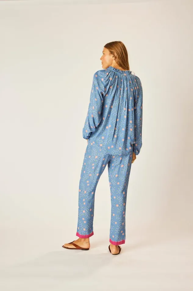 Natalie Martin PENNY BLOUSE Pinwheel Denim Shop Tops