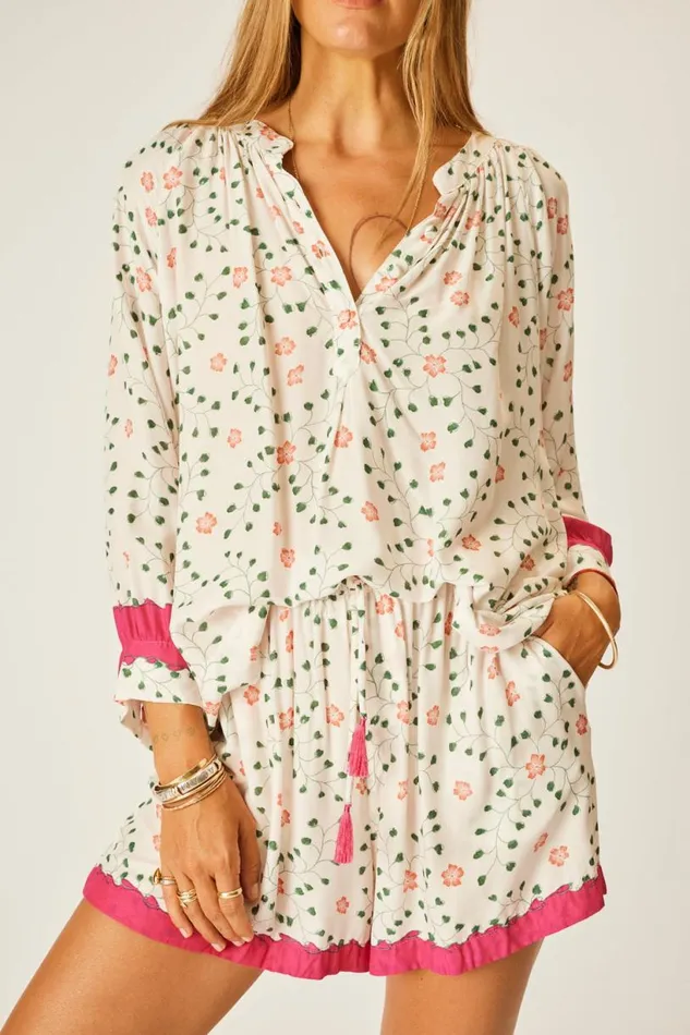 Natalie Martin REMY TOP Pinwheel Cotton Shop Tops