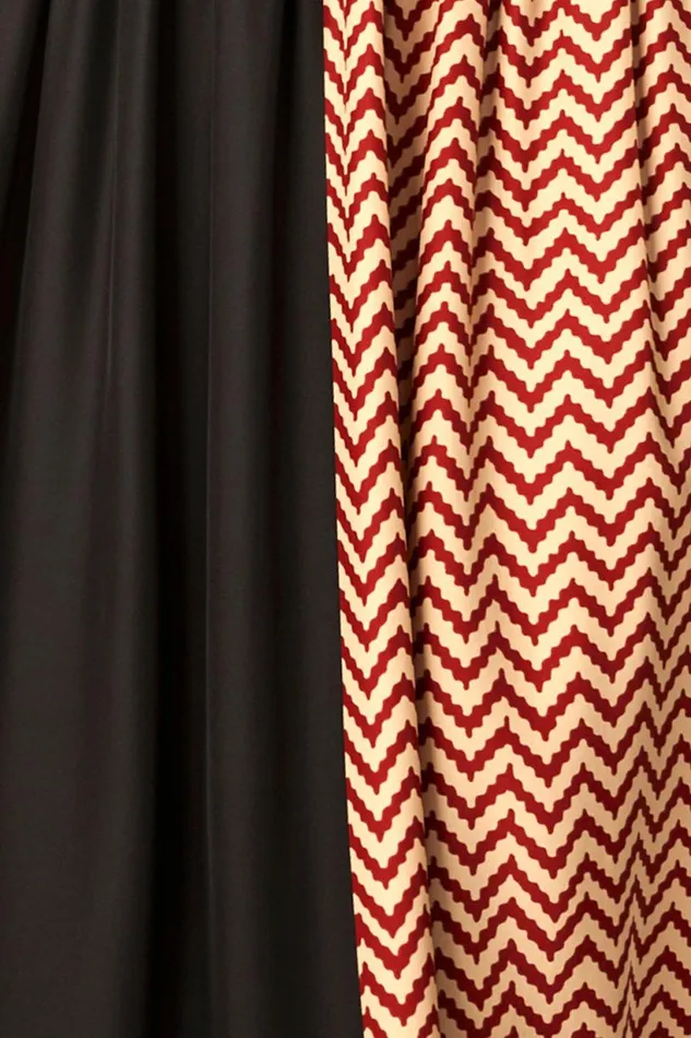 Natalie Martin SAMMIE MAXI Block Zigzag Noire Shop Dresses