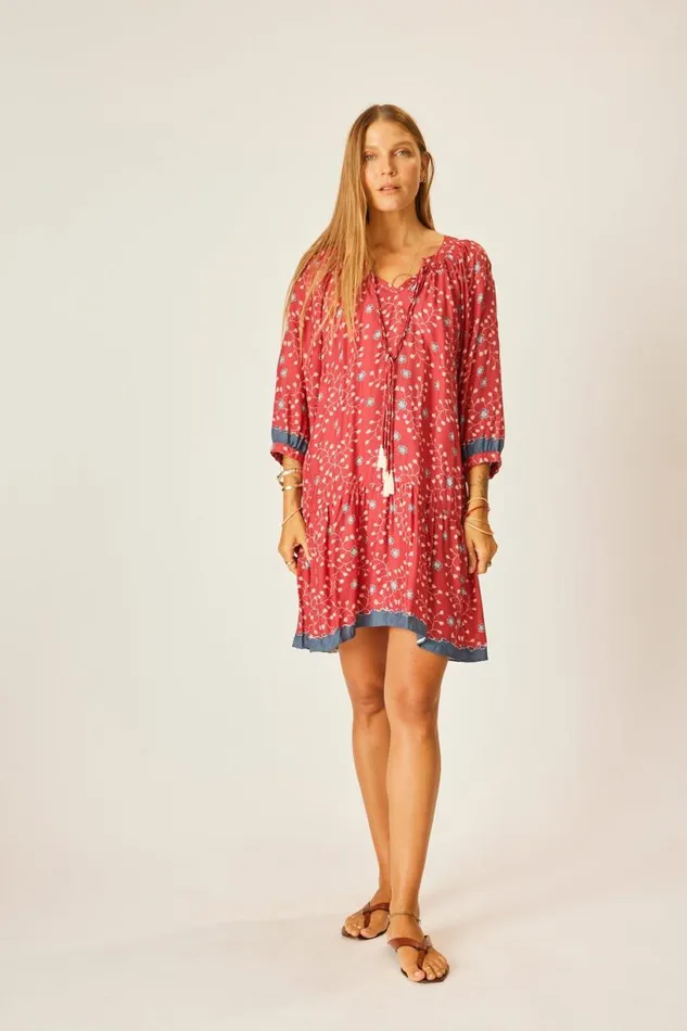 Natalie Martin STEVIE DRESS Pinwheel Barn Red Shop Dresses