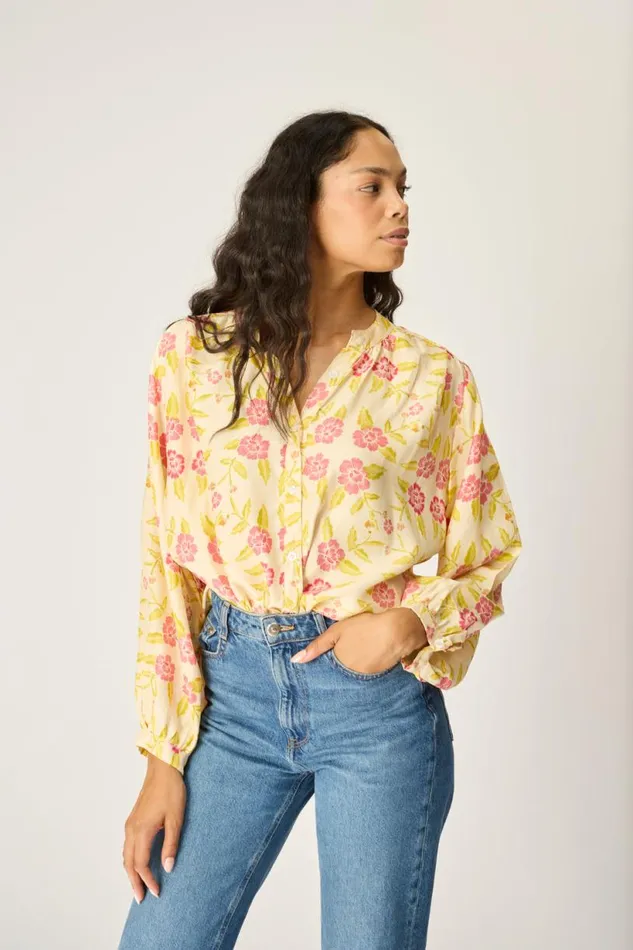 Natalie Martin TOLAN SHIRT Prairie Dusty Crimson Shop Tops