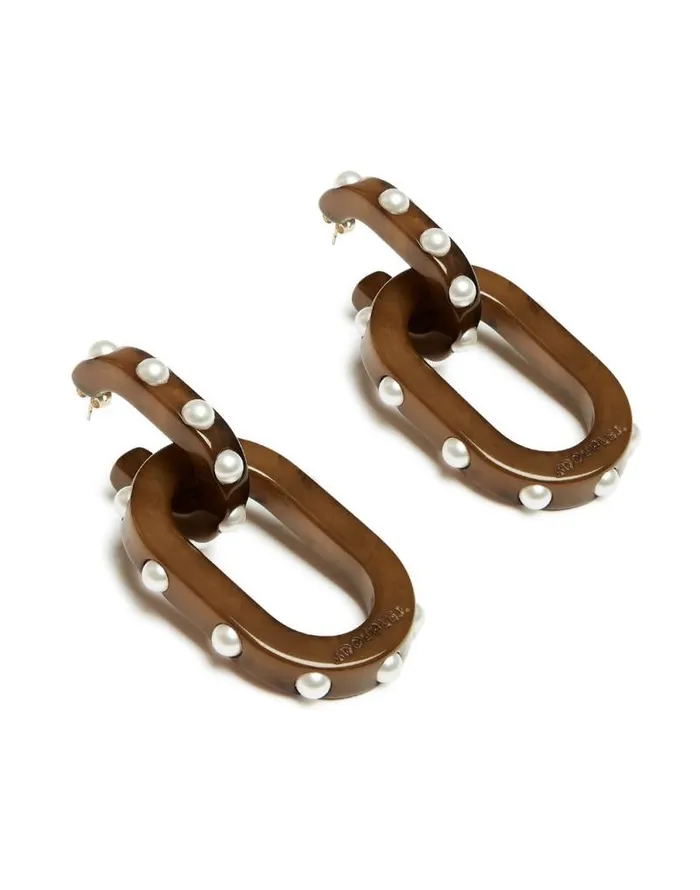 Nefertiti Double Earrings Solid Tortoiseshell Women La Double J Jewelry Nefertiti Double Earrings Solid Tortoiseshell Women La Double J Jewelry
