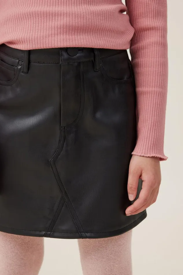 Nelly Vegan Leather Skirt Black Girls Cotton On Shorts Skirts and Playsuits Nelly Vegan Leather Skirt Black Girls Cotton On Shorts Skirts and Playsuits