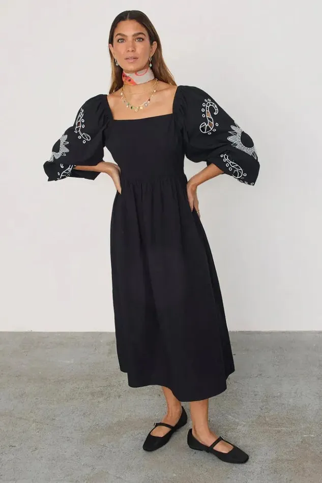 Never Fully Dressed Black Enchanted Belle Dress Women Modest Dressing