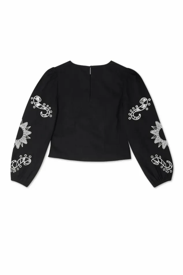 Never Fully Dressed Black Enchanted Lillie Top Women Modest Dressing