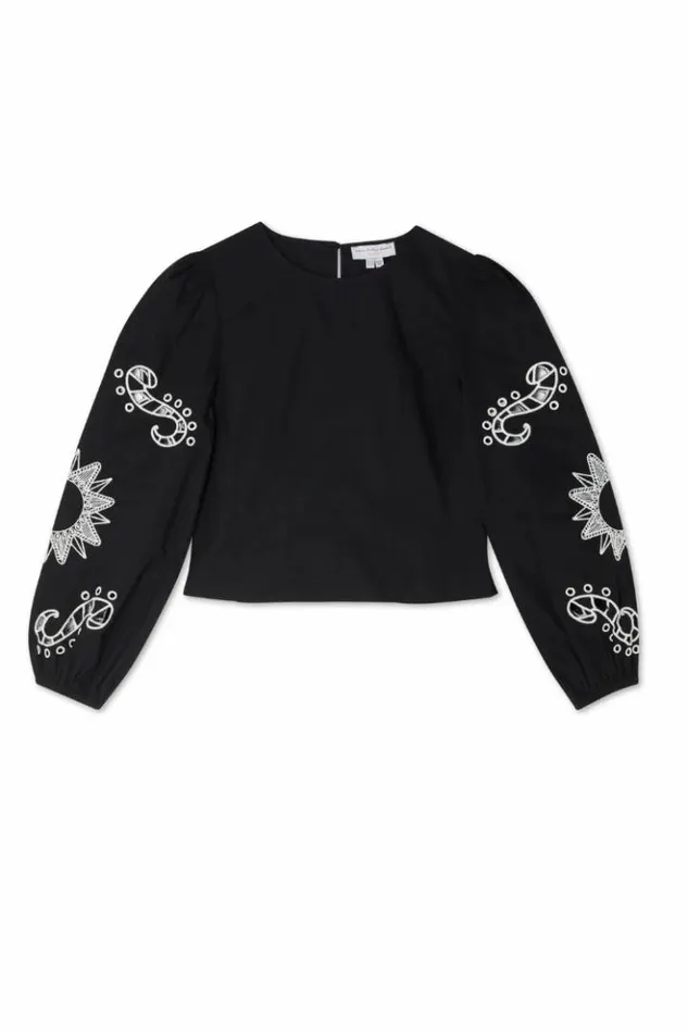 Never Fully Dressed Black Enchanted Lillie Top Women Modest Dressing