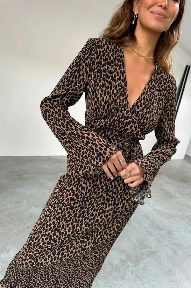 Never Fully Dressed Leopard Celeste Dress Petite Women Petite
