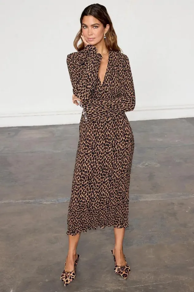 Never Fully Dressed Leopard Celeste Dress Petite Women Petite