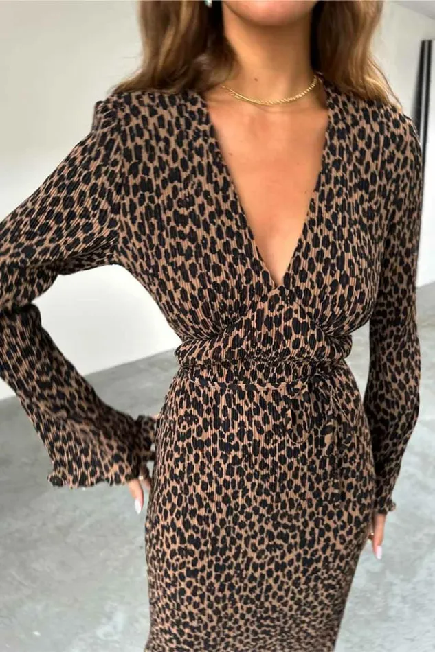 Never Fully Dressed Leopard Celeste Dress Petite Women Petite