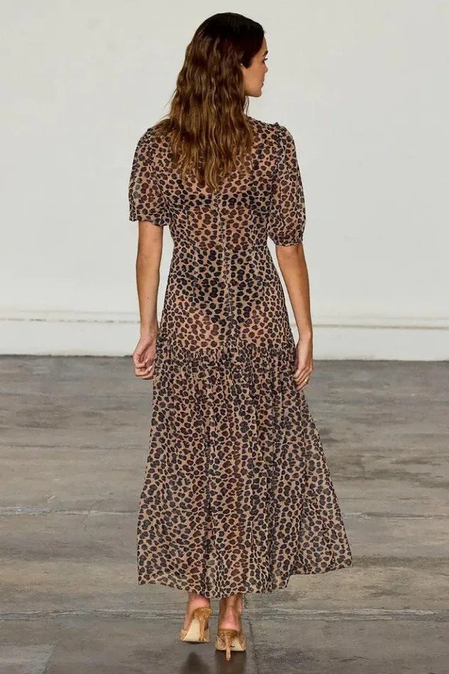 Never Fully Dressed Leopard Lucia Dress Women Newness