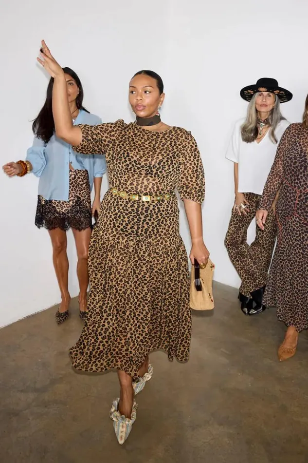 Never Fully Dressed Leopard Lucia Dress Women Newness