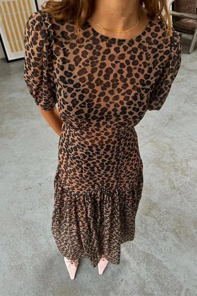 Never Fully Dressed Leopard Lucia Dress Women Newness