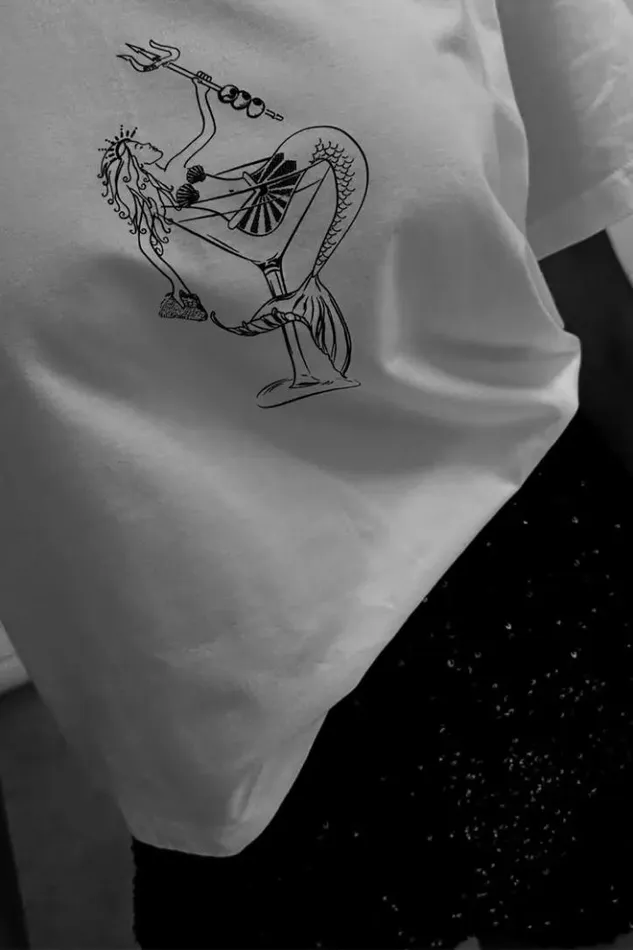 Never Fully Dressed Mermaid Cocktail TShirt Women Tops and TShirts