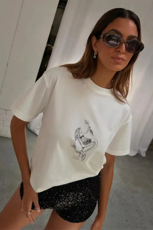 Never Fully Dressed Mermaid Cocktail TShirt Women Tops and TShirts