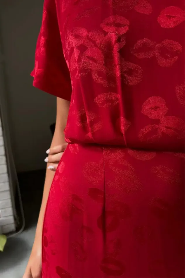 Never Fully Dressed Red Kissed By NFD Erin Dress Petite Women Petite