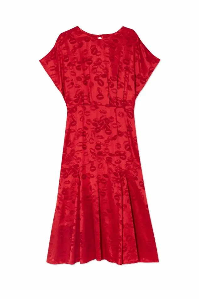Never Fully Dressed Red Kissed By NFD Erin Dress Petite Women Petite