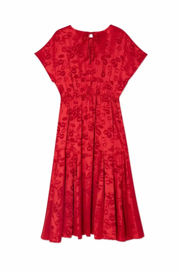 Never Fully Dressed Red Kissed By NFD Erin Dress Petite Women Petite