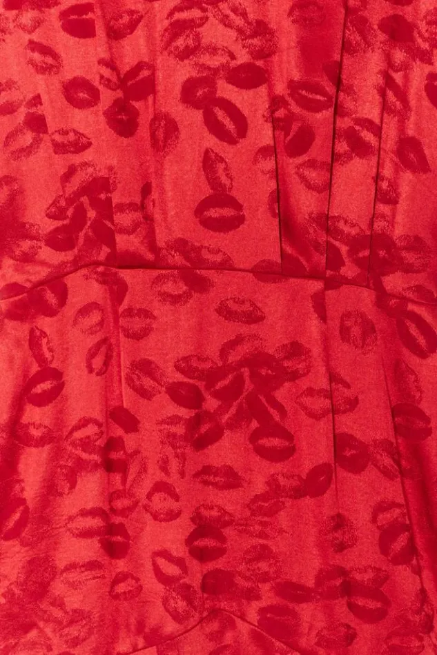 Never Fully Dressed Red Kissed By NFD Erin Dress Petite Women Petite