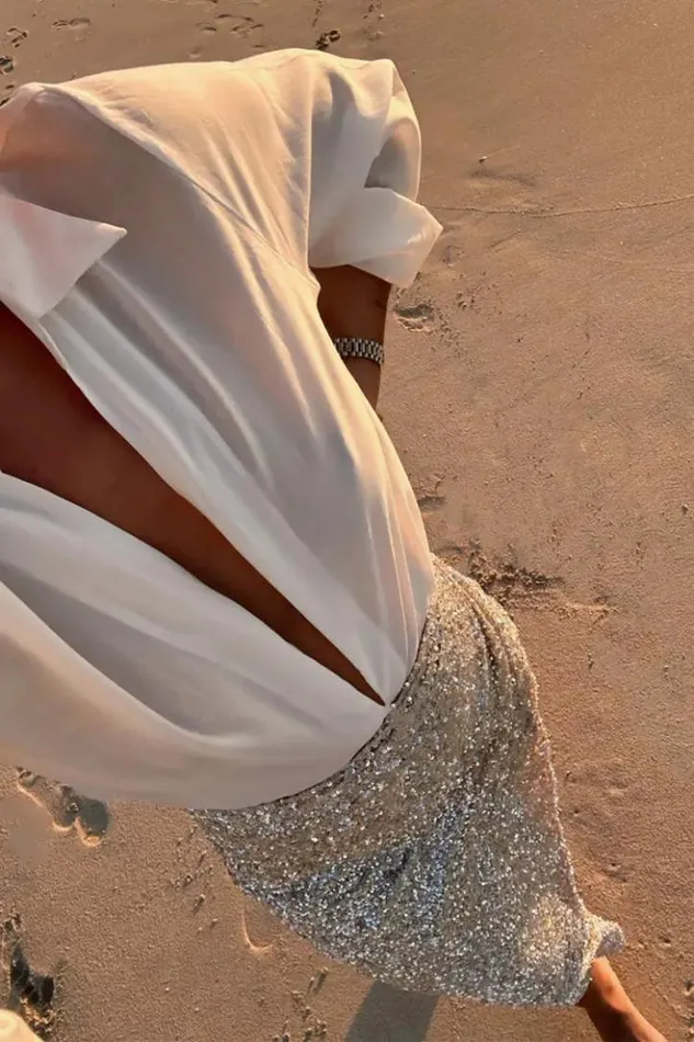 Never Fully Dressed Sequin Maxi Wrap Jaspre Skirt Women Skirts