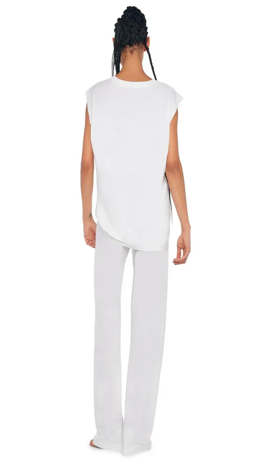 Norma Kamali Bottoms SWEATPANT Snow White 8211 Clothing