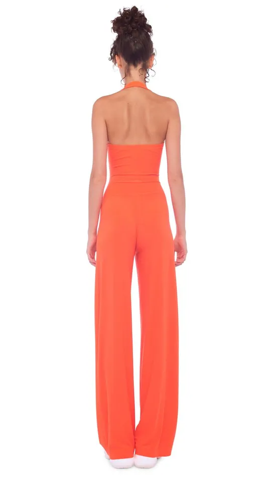Norma Kamali Jumpsuits CAYLA STRAIGHT LEG JUMPSUIT Sos 8211 Clothing