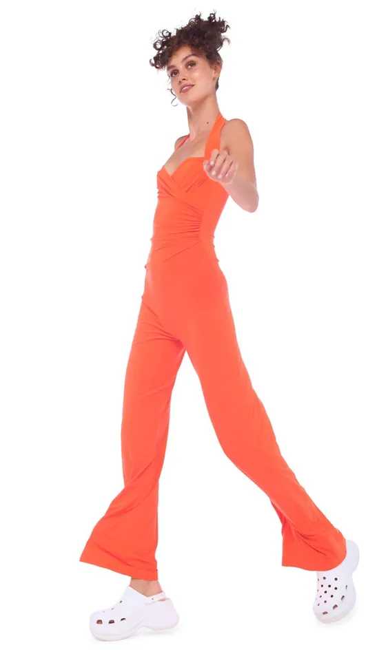 Norma Kamali Jumpsuits CAYLA STRAIGHT LEG JUMPSUIT Sos 8211 Clothing