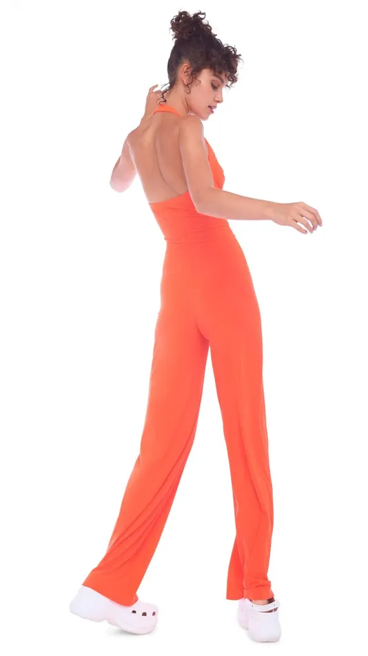 Norma Kamali Jumpsuits CAYLA STRAIGHT LEG JUMPSUIT Sos 8211 Clothing
