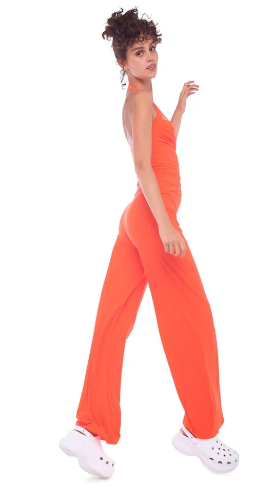 Norma Kamali Jumpsuits CAYLA STRAIGHT LEG JUMPSUIT Sos 8211 Clothing