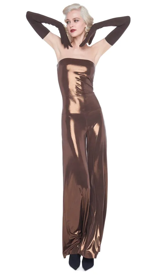Norma Kamali Jumpsuits STRAPLESS ELEPHANT JUMPSUIT 8211 Clothing