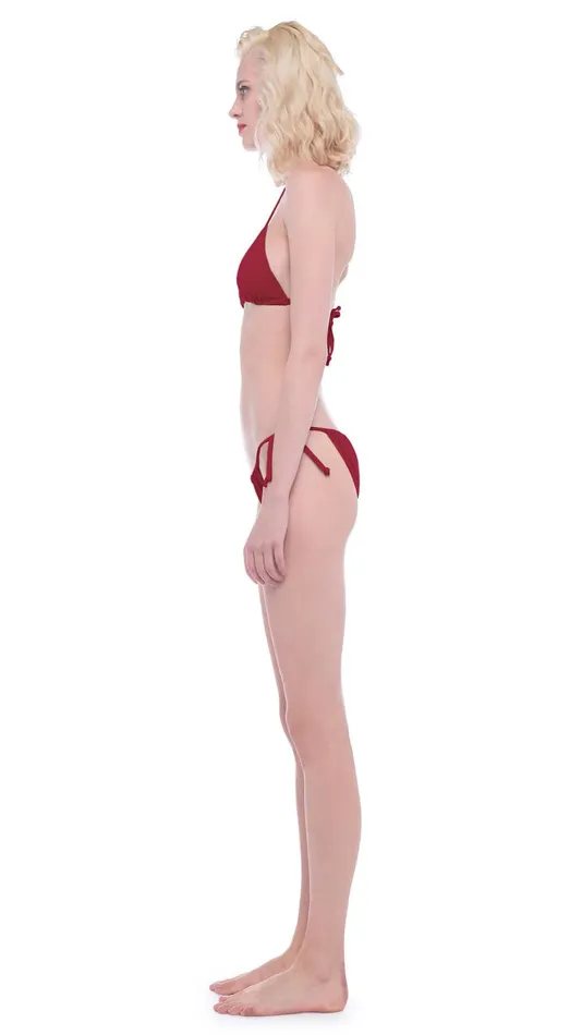 Norma Kamali Swimwear STRING BOTTOM Red 8211 Clothing