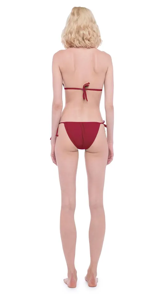 Norma Kamali Swimwear STRING BOTTOM Red 8211 Clothing