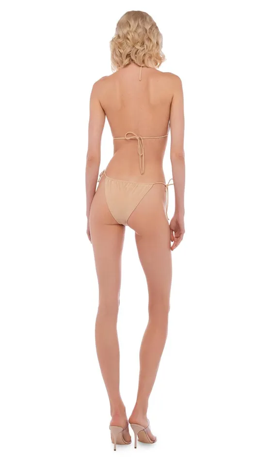 Norma Kamali Swimwear STRING BRA Con Leche 8211 Clothing
