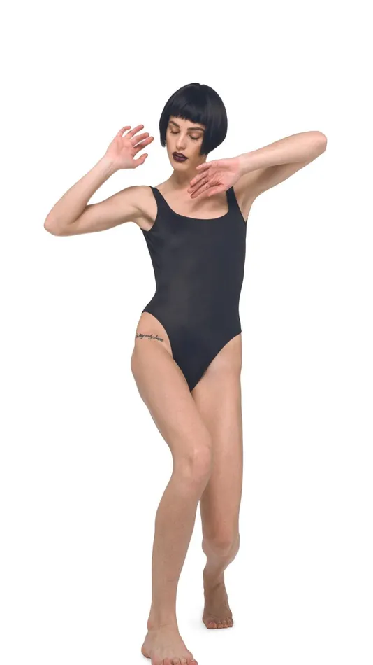 Norma Kamali Swimwear SUPER LOW BACK MIO Black 8211 Clothing
